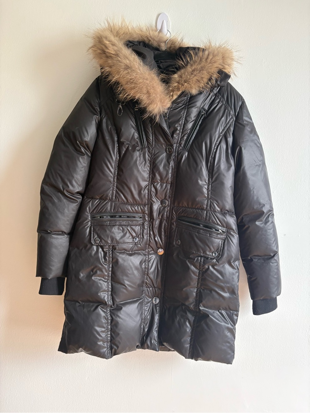 Rudsak Atelier Noir Sz XL Puffer Down Filled Black Winter Coat - Picture 2 of 16